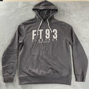 Firetrap Hoodie Mens XL Gray FT93 Hooded